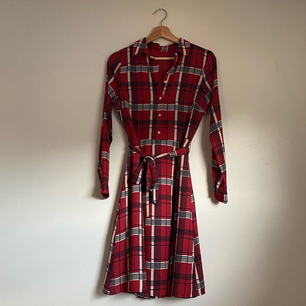Banana republic plaid dress